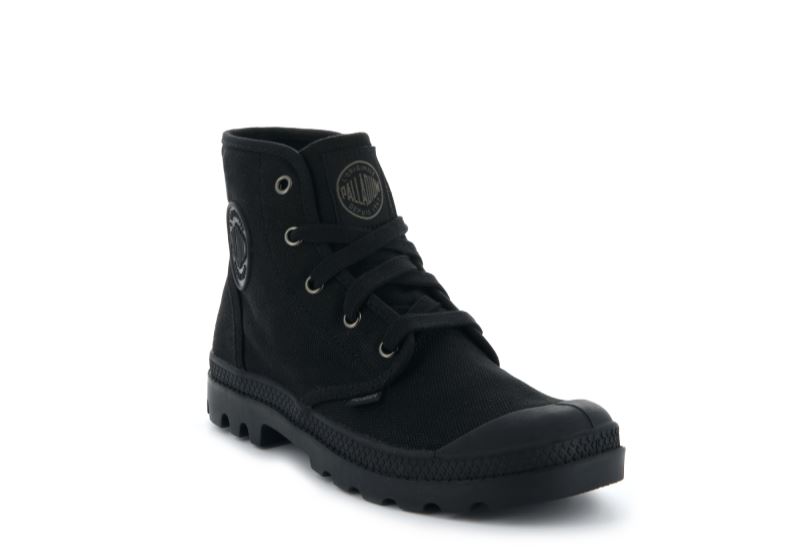 Palladium Pampa Hi Vandrestøvler Dame Sort Sort | DK-367568