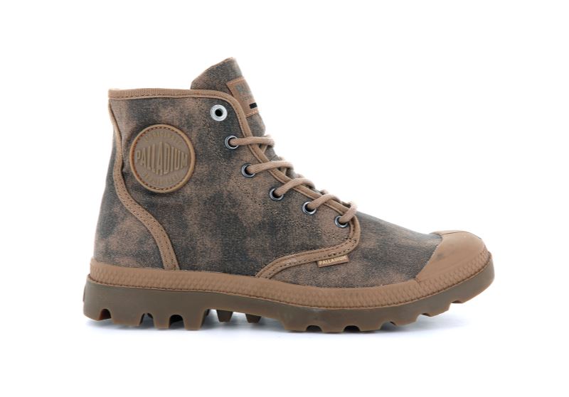 Palladium Pampa Hi Wax Støvler Dame Brune | DK-011614