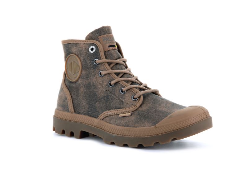 Palladium Pampa Hi Wax Støvler Herre Brune | DK-419292