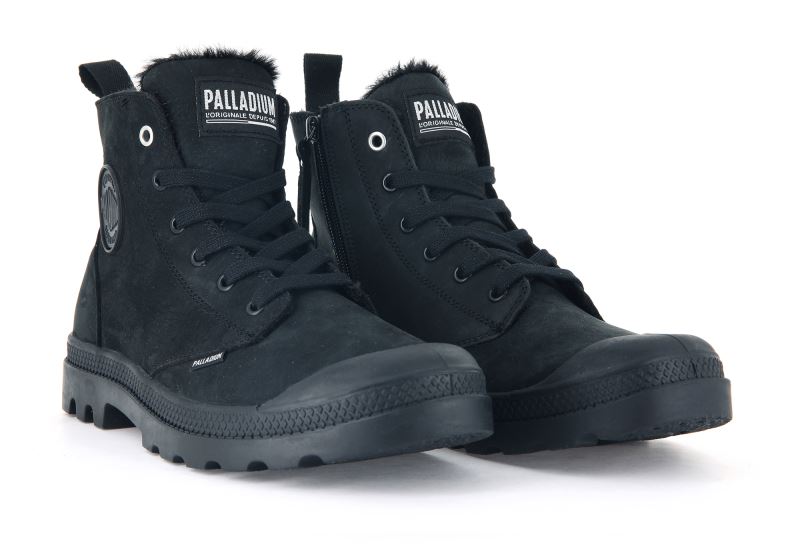 Palladium Pampa Hi Zip Wl Vinterstøvler Herre Sort | DK-625908