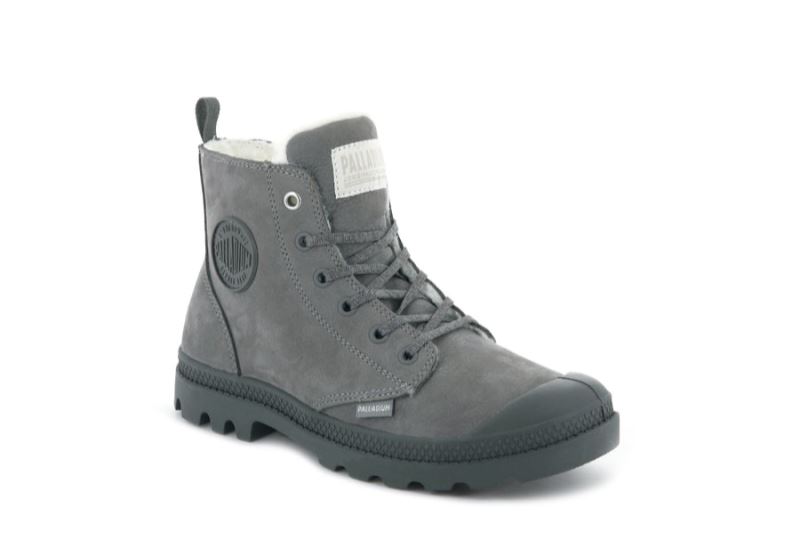 Palladium Pampa Hi Zip Wl Vinterstøvler Dame Mørkegrå | DK-878234