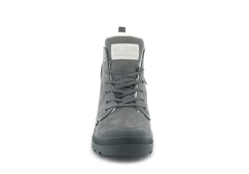 Palladium Pampa Hi Zip Wl Vinterstøvler Dame Mørkegrå | DK-878234