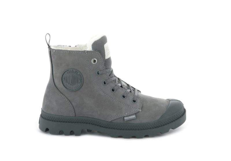 Palladium Pampa Hi Zip Wl Vinterstøvler Dame Mørkegrå | DK-878234