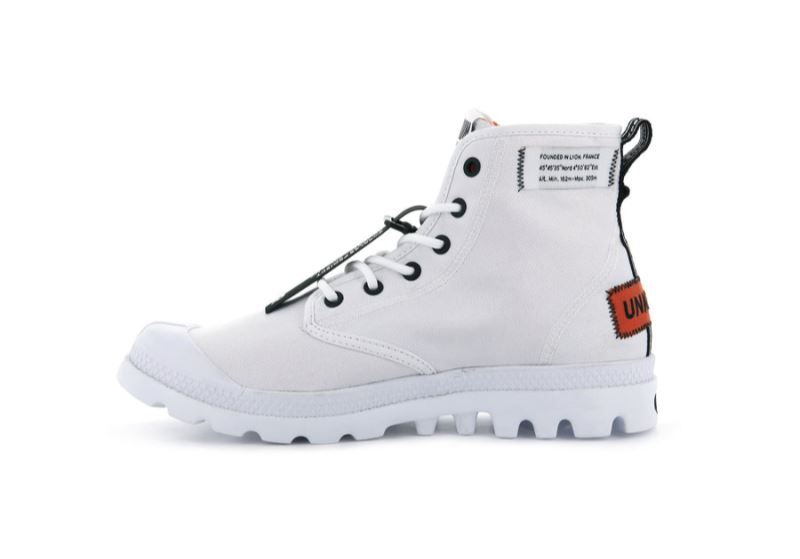 Palladium Pampa Lite Overlab Vandrestøvler Dame Hvide | DK-095002