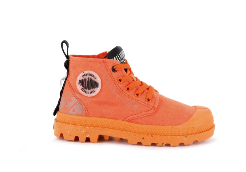 Palladium Pampa Organic Støvler Børn Rød | DK-877040