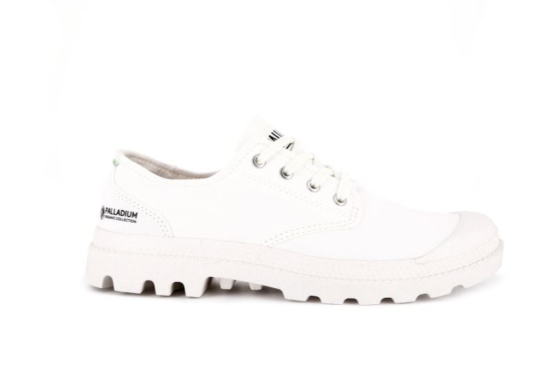 Palladium Pampa Oxford Organic Ii Platform Sko Herre Hvide | DK-838290