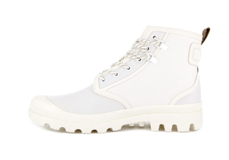 Palladium Pampa Rains Støvler Dame Hvide | DK-725668