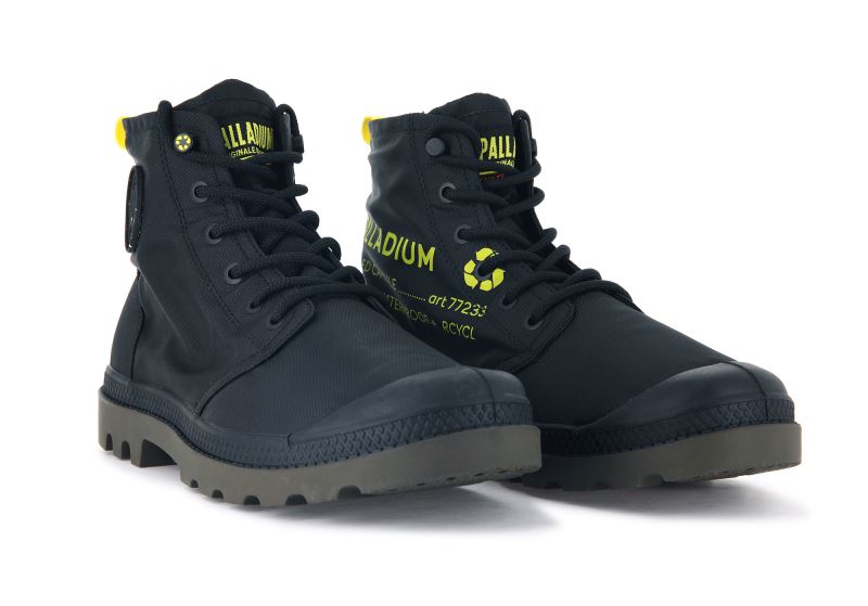 Palladium Pampa Recycle Vandtætte+ 2 Vandtætte Støvler Herre Sort | DK-939833