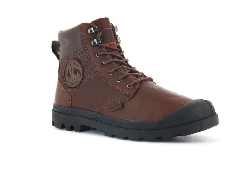 Palladium Pampa Shield Wp+ Lth Støvler Dame Brune | DK-214057