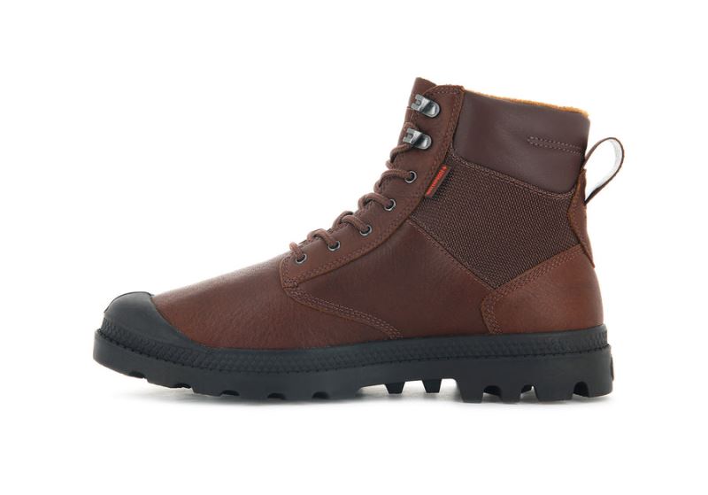 Palladium Pampa Shield Wp+ Lth Støvler Dame Brune | DK-214057