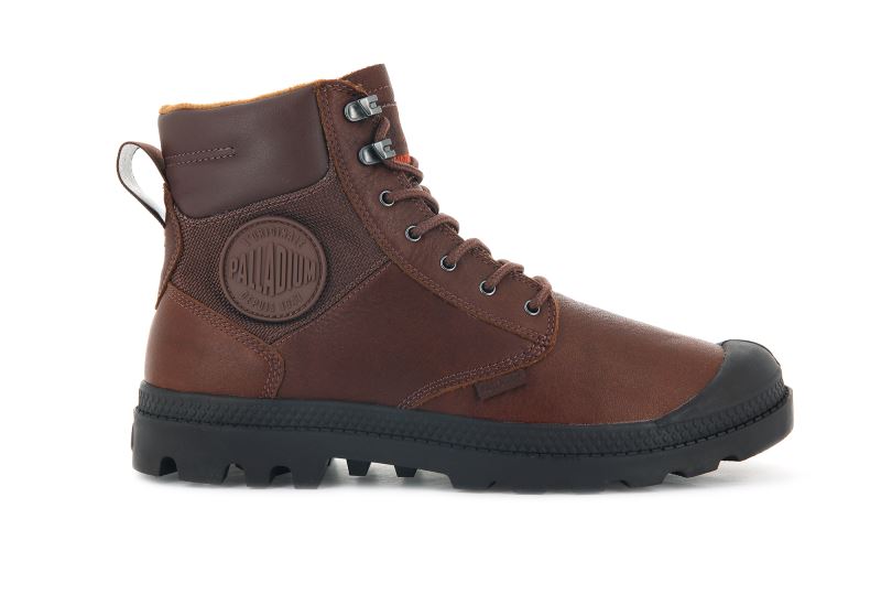 Palladium Pampa Shield Wp+ Lth Støvler Dame Brune | DK-214057