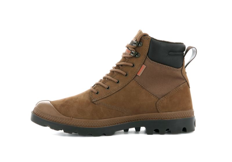 Palladium Pampa Shield Wp+ Lux Støvler Dame Brune | DK-241938