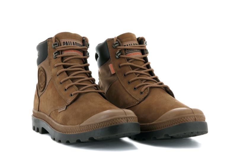 Palladium Pampa Shield Wp+ Lux Støvler Dame Brune | DK-241938