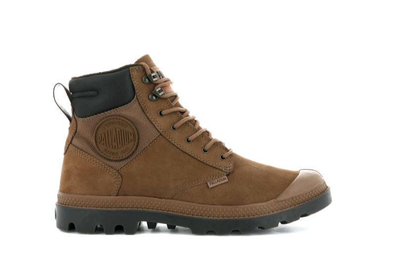 Palladium Pampa Shield Wp+ Lux Støvler Dame Brune | DK-241938