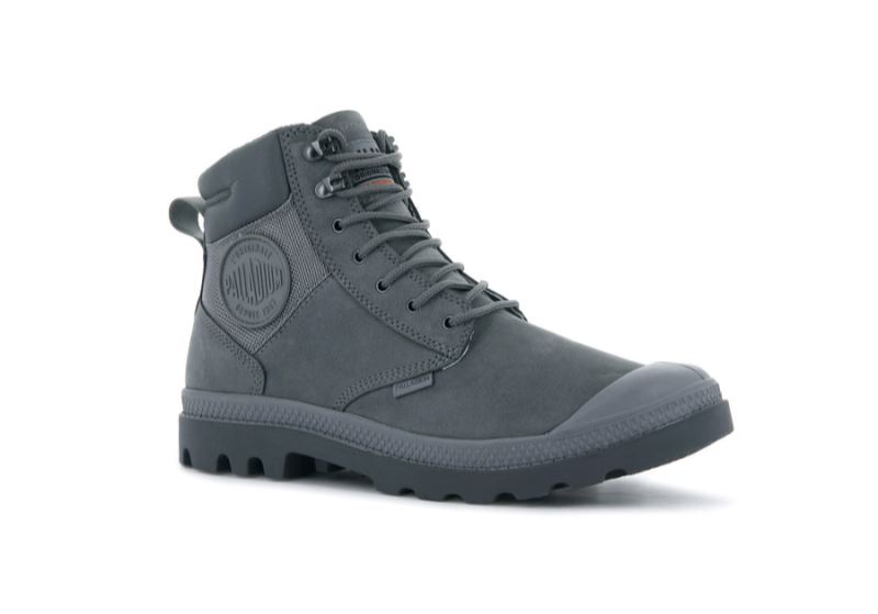 Palladium Pampa Shield Wp+ Lux Støvler Dame Mørkegrå | DK-348121