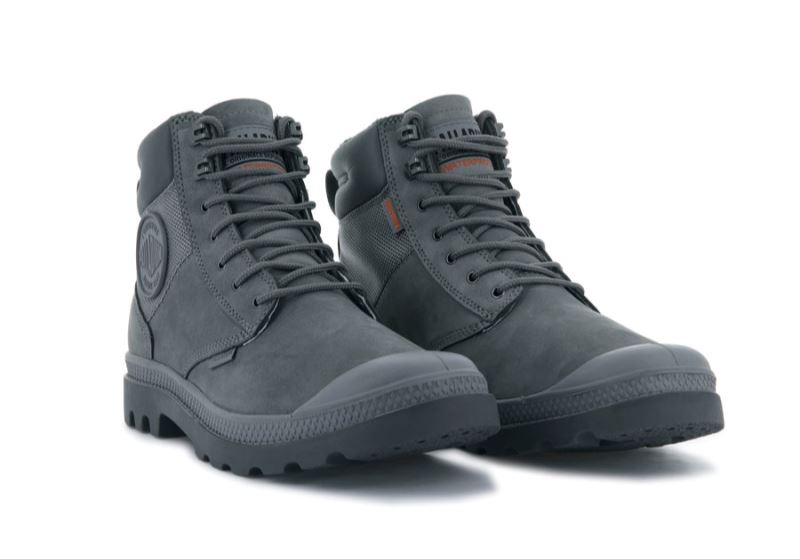 Palladium Pampa Shield Wp+ Lux Støvler Dame Mørkegrå | DK-348121