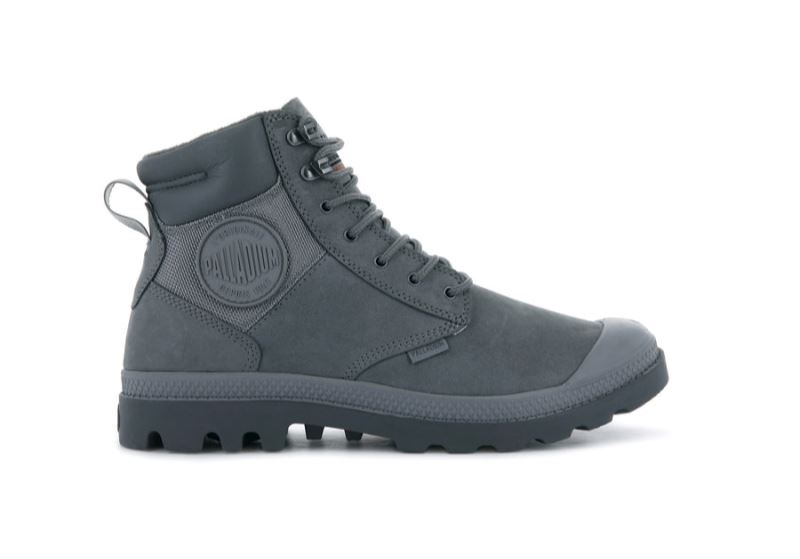 Palladium Pampa Shield Wp+ Lux Støvler Dame Mørkegrå | DK-348121