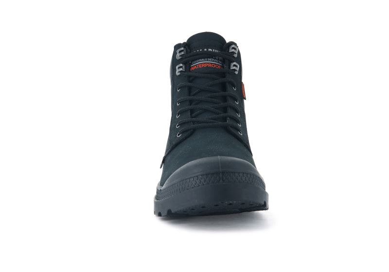 Palladium Pampa Shield Wp+ Lux Støvler Dame Sort Sort | DK-786329