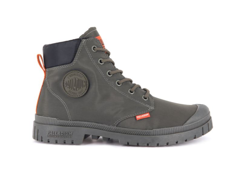 Palladium Pampa Sp20 Cuff Wp+ Støvler Dame Mørkeolivengrøn | DK-083180