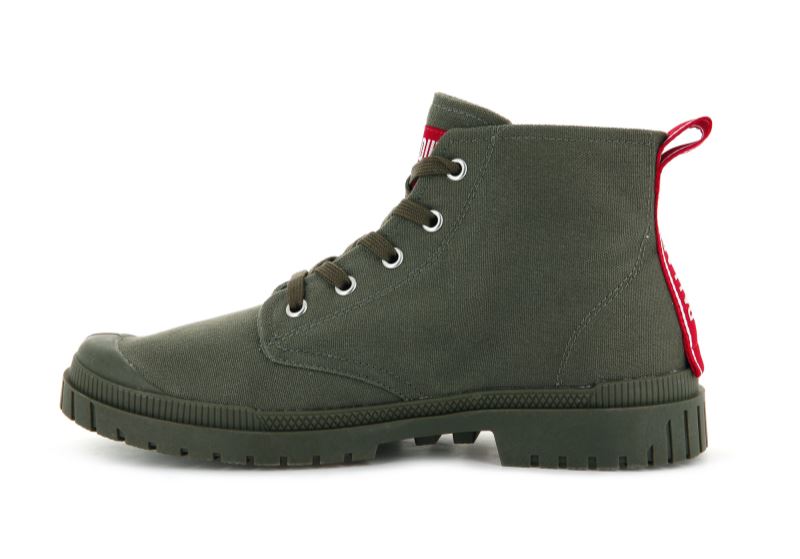 Palladium Pampa Sp20 Dare Støvler Dame Mørkeolivengrøn | DK-111182