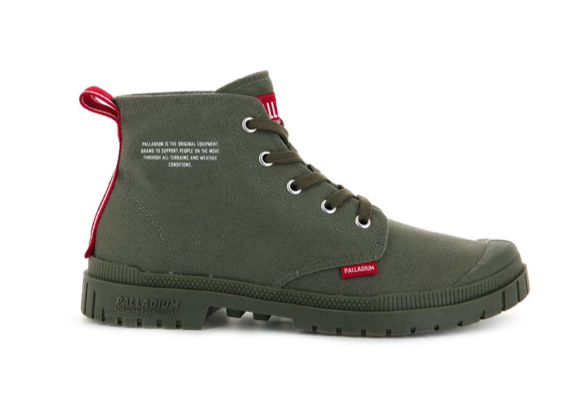 Palladium Pampa Sp20 Dare Støvler Dame Mørkeolivengrøn | DK-111182