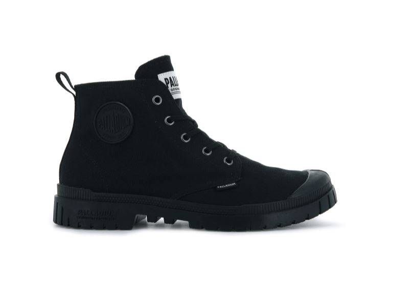 Palladium Pampa Sp20 Hi Canvas Støvler Dame Sort Sort | DK-636261