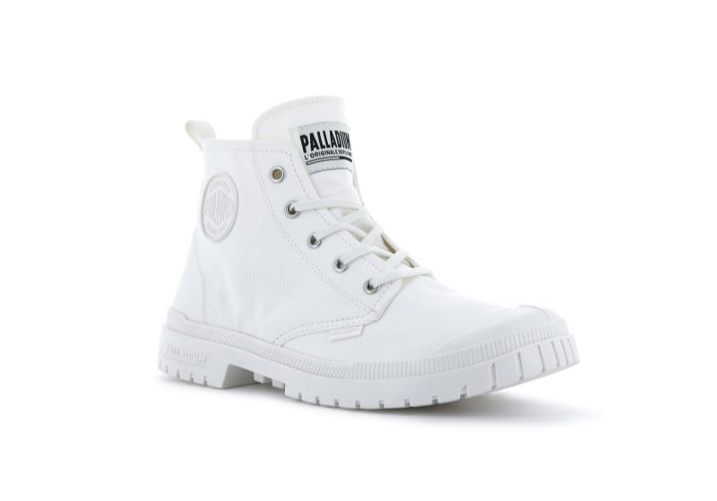 Palladium Pampa Sp20 Hi Canvas Støvler Herre Hvide | DK-109552