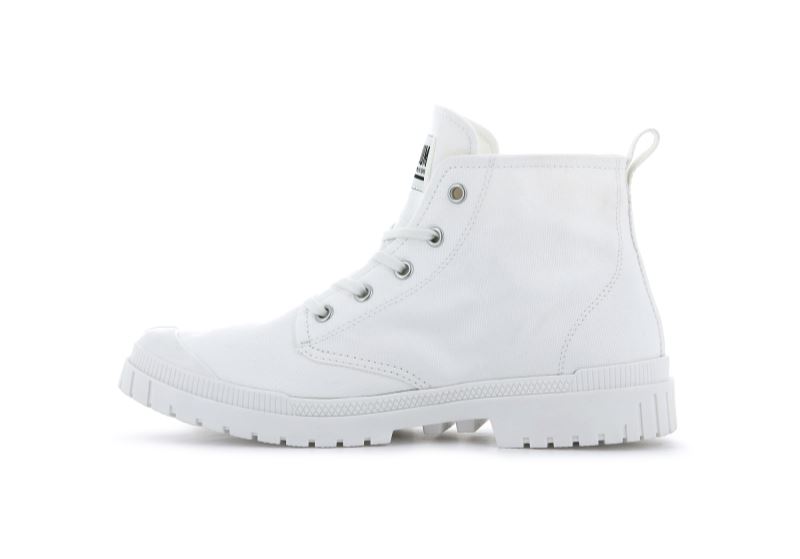 Palladium Pampa Sp20 Hi Canvas Støvler Herre Hvide | DK-109552