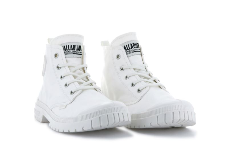 Palladium Pampa Sp20 Hi Canvas Støvler Herre Hvide | DK-109552