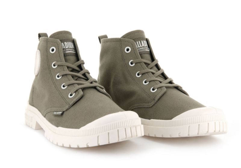 Palladium Pampa Sp20 Hi Canvas Støvler Herre Olivengrøn | DK-963802