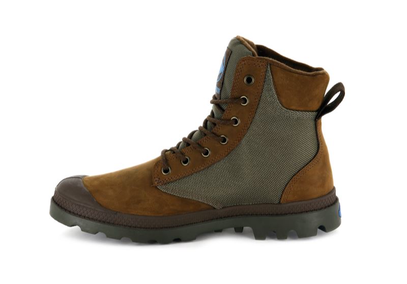 Palladium Pampa Sports Cuff Wpn Vinterstøvler Herre Brune Olivengrøn | DK-201224