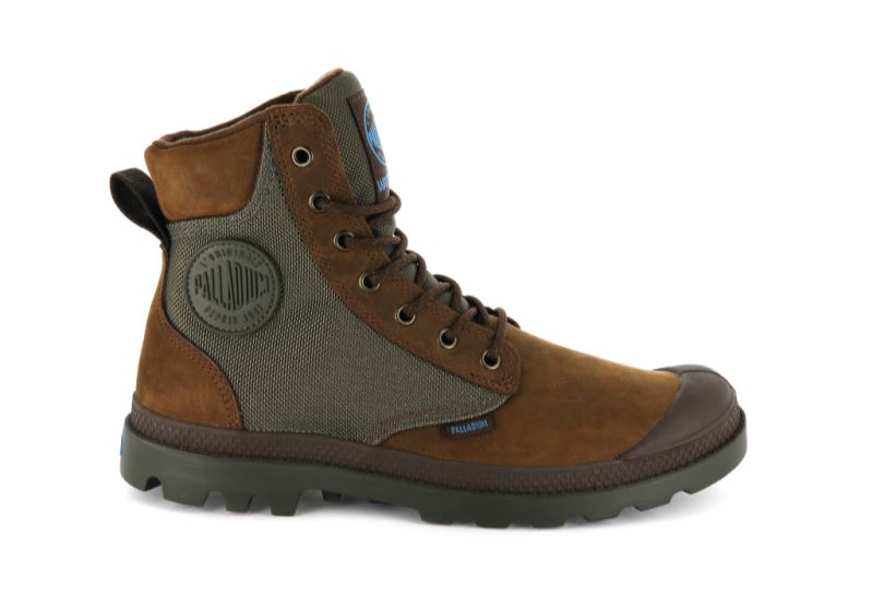 Palladium Pampa Sports Cuff Wpn Vinterstøvler Herre Brune Olivengrøn | DK-201224