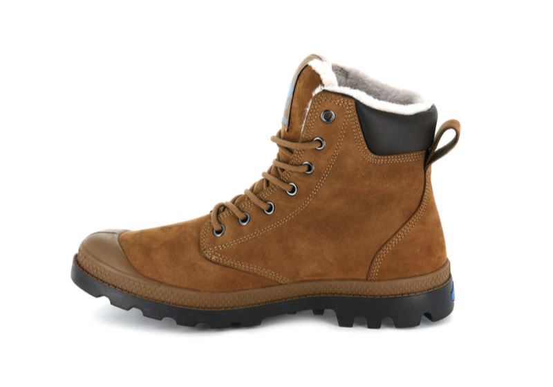 Palladium Pampa Sports Cuff Wps Vinterstøvler Herre Brune Chokolade | DK-268951