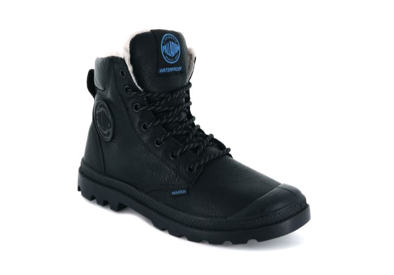 Palladium Pampa Sports Cuff Wps Vinterstøvler Dame Sort | DK-919304