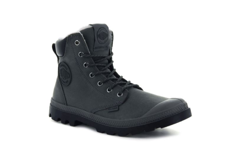 Palladium Pampa Sports Cuff Wps Vinterstøvler Herre Mørkegrå | DK-999800