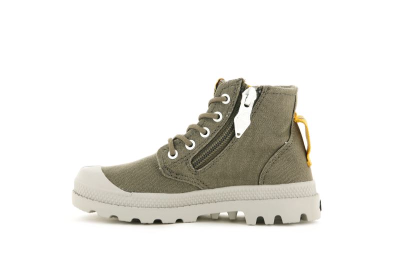 Palladium Pampa Supply Støvler Børn Grøn | DK-467757