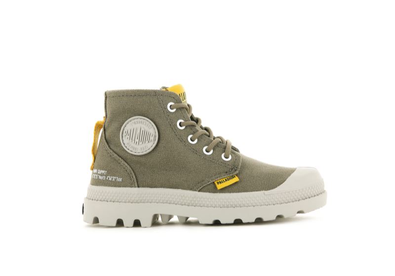 Palladium Pampa Supply Støvler Børn Grøn | DK-467757