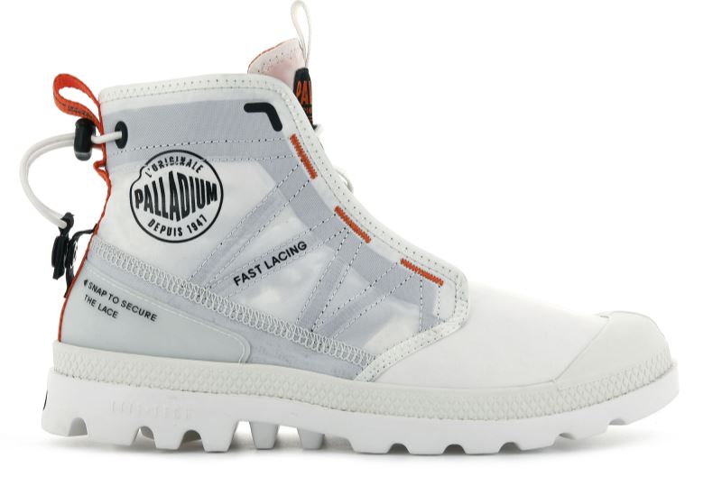 Palladium Pampa Travel Lite Vandrestøvler Herre Hvide | DK-042393