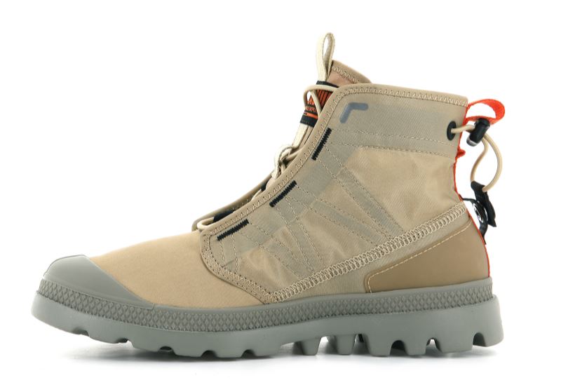 Palladium Pampa Travel Lite Vandrestøvler Herre Brune | DK-318372