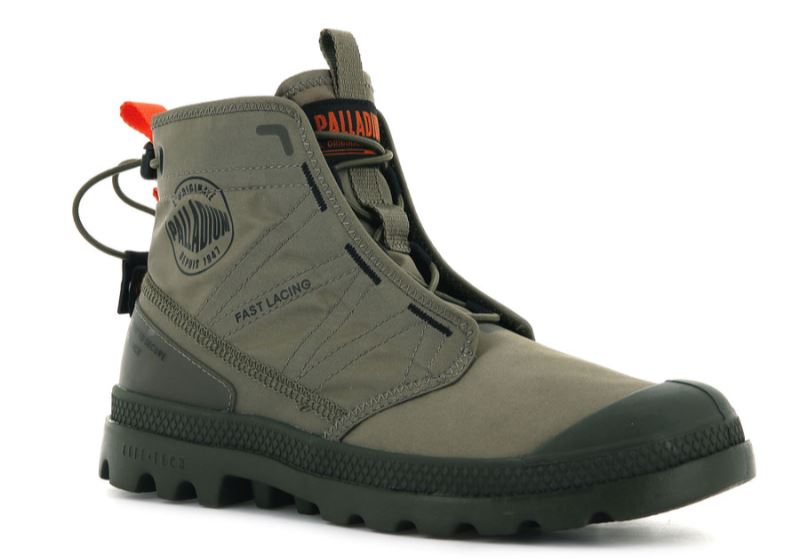 Palladium Pampa Travel Lite Vandrestøvler Dame Grøn | DK-366489