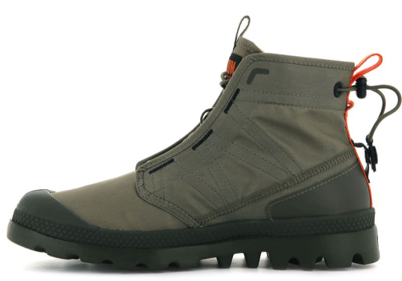 Palladium Pampa Travel Lite Vandrestøvler Dame Grøn | DK-366489