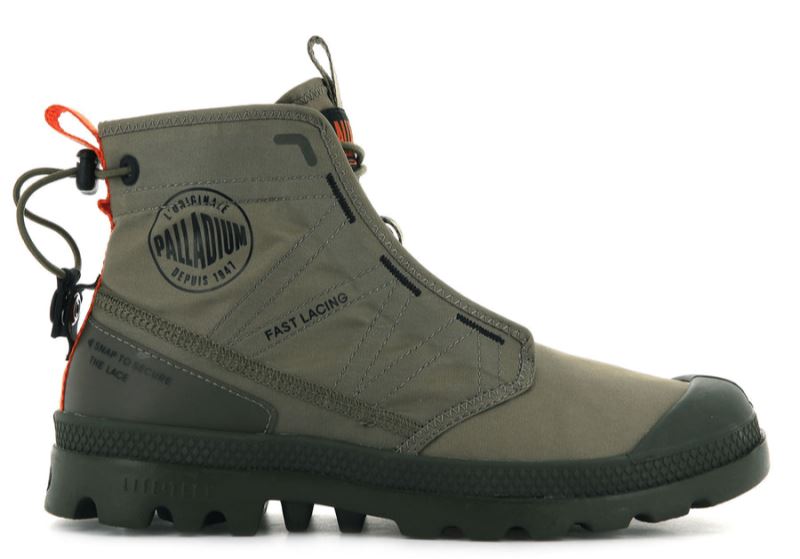 Palladium Pampa Travel Lite Vandrestøvler Dame Grøn | DK-366489