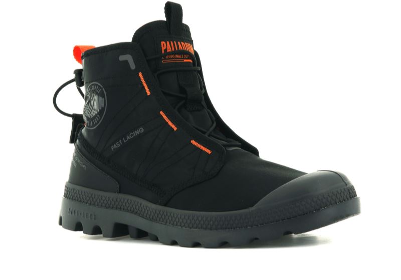 Palladium Pampa Travel Lite Vandrestøvler Dame Sort Sort | DK-518335