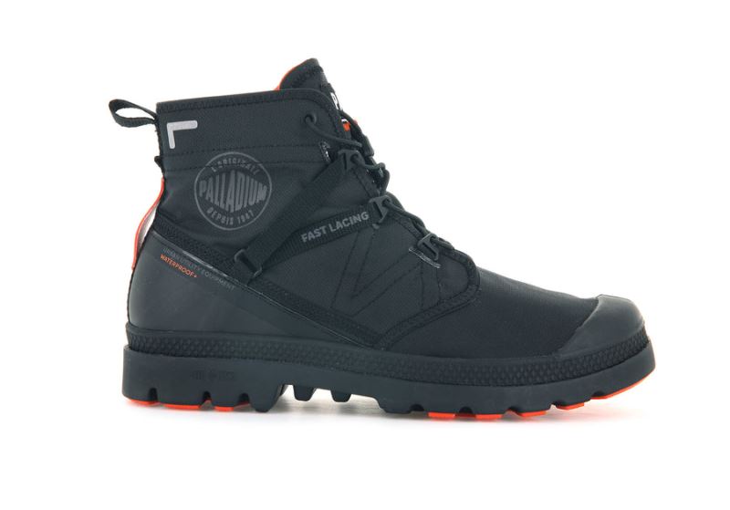 Palladium Pampa Travel Lite+ Vandtætte Vandtætte Støvler Herre Sort Sort | DK-003771