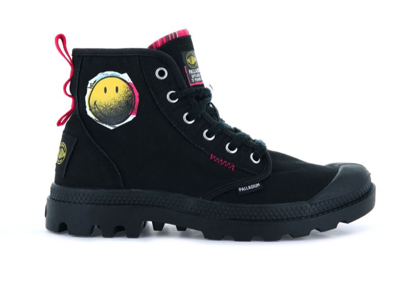 Palladium Pampa X Smiley 1970 Støvler Herre Sort | DK-848283