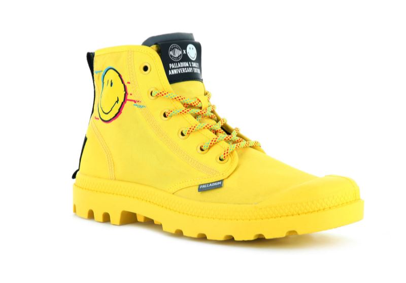 Palladium Pampa X Smiley 2000 Støvler Dame Gul | DK-920086