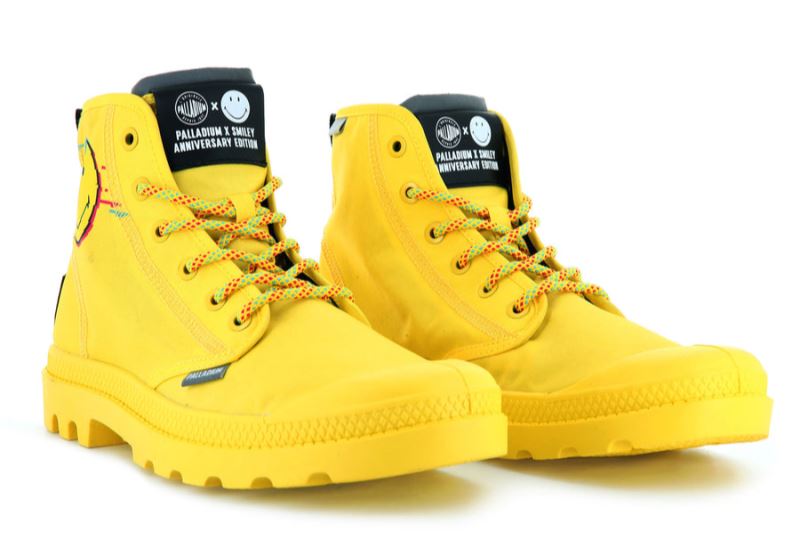 Palladium Pampa X Smiley 2000 Støvler Dame Gul | DK-920086