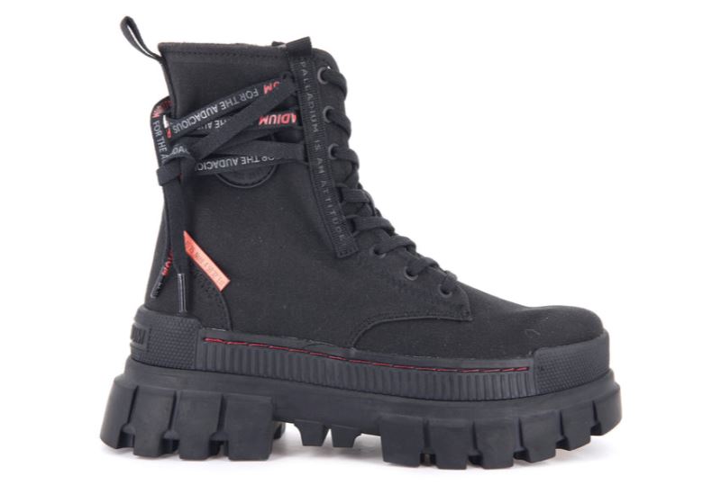 Palladium Revolt Boot Tx Platform Støvler Dame Sort Sort | DK-917642