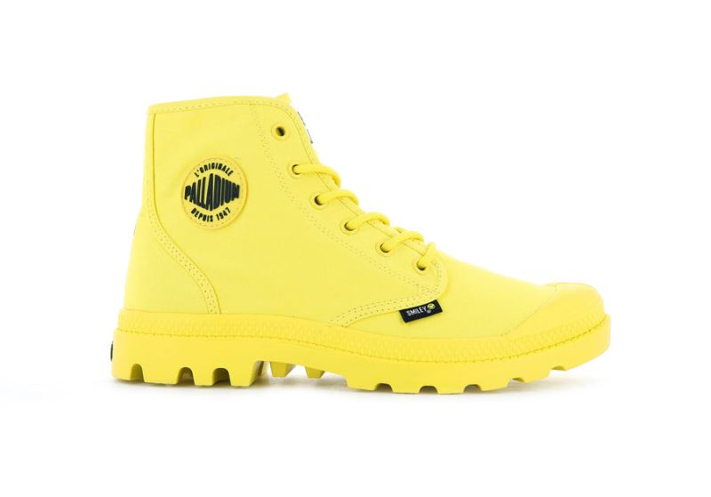 Palladium Smiley ® Pampa Hi Be Kind Vandrestøvler Herre Gul | DK-489178