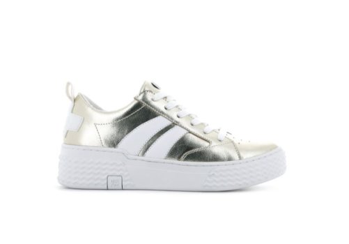 Palladium Ego 03 Lea Sneakers Dame Guld Hvide | DK-785978